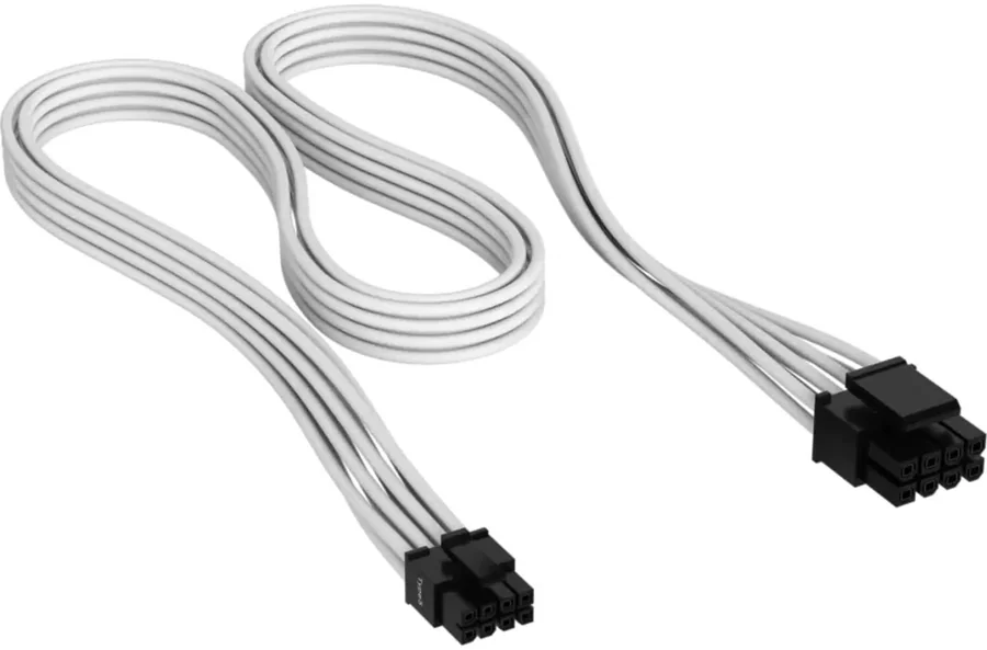 Кабель Corsair Premium Individually Sleeved EPS12V Cable Type 5 Gen 5 белый