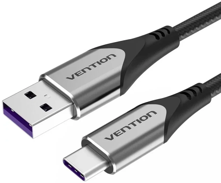 כבל Vention USB-A to USB-C 5A/40W Super Charge 1m Cable