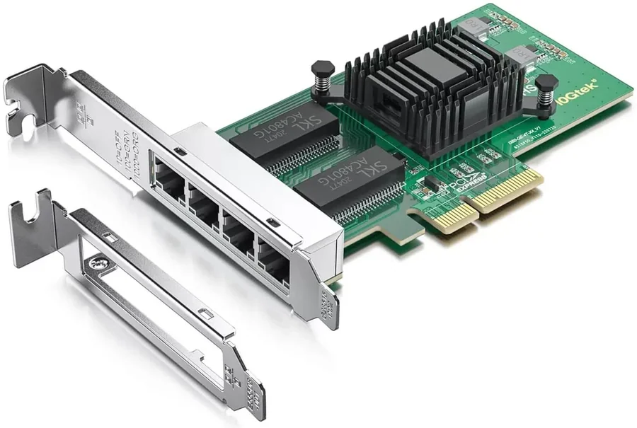 כרטיס רשת PCI-E 10Gtek 1G 4-ports PCI-Ex4