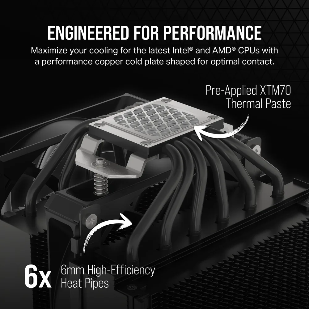 קירור אוויר למעבד Corsair A115 Twin Tower – פרטים נוספים