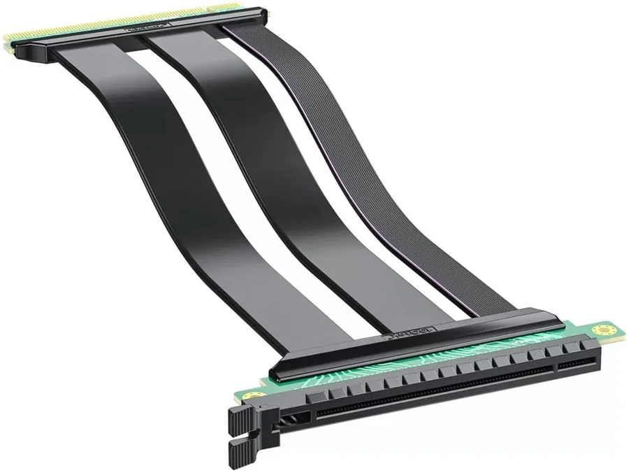 כבל ריסר לכרטיס מסך 10Gtek PCIE 4.0 x16 30cm Male to Female Riser Cable