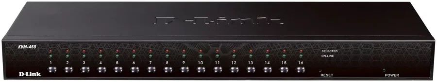 D-Link 16-Port PS2/USB Combo KVM Switch