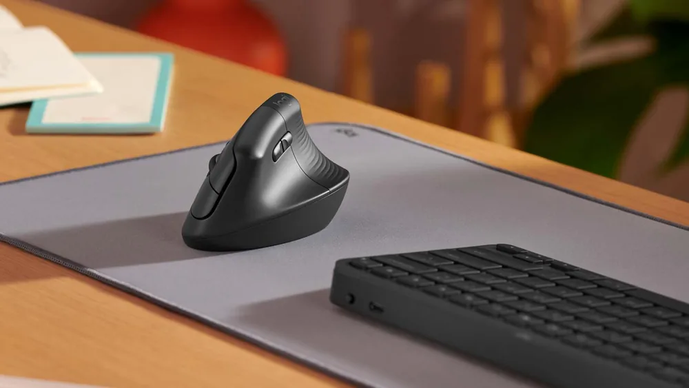 Logitech Lift Vertical Ergonomic Wireless Mouse, Graphite – More Details