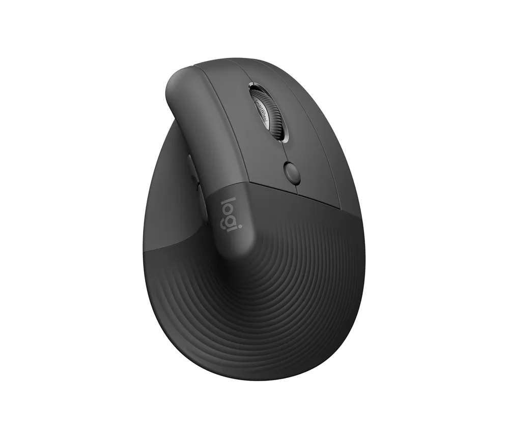 Logitech Lift Vertical Ergonomic Wireless Mouse, Graphite