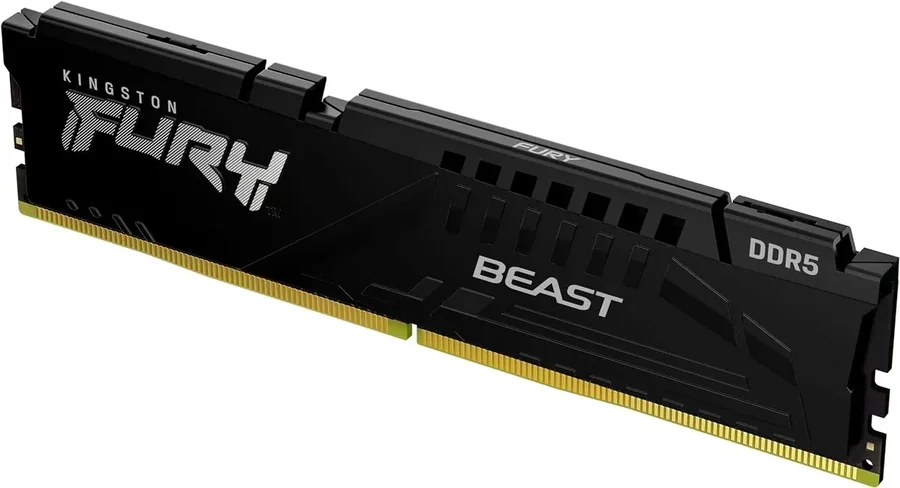 Kingston FURY Beast 16GB (1x16GB) DDR5 6000MHz CL30 AMD EXPO Black Desktop Memory