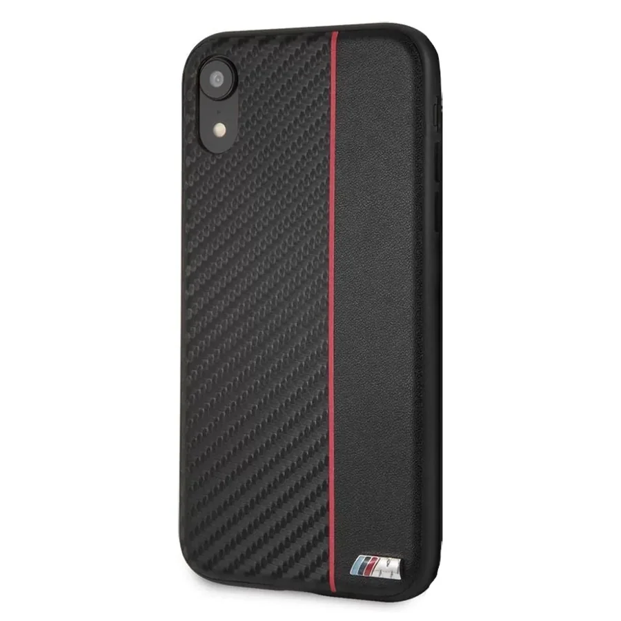 כיסוי קשיח CG Mobile BMW M Carbon Red Stripe iPhone XR שחור
