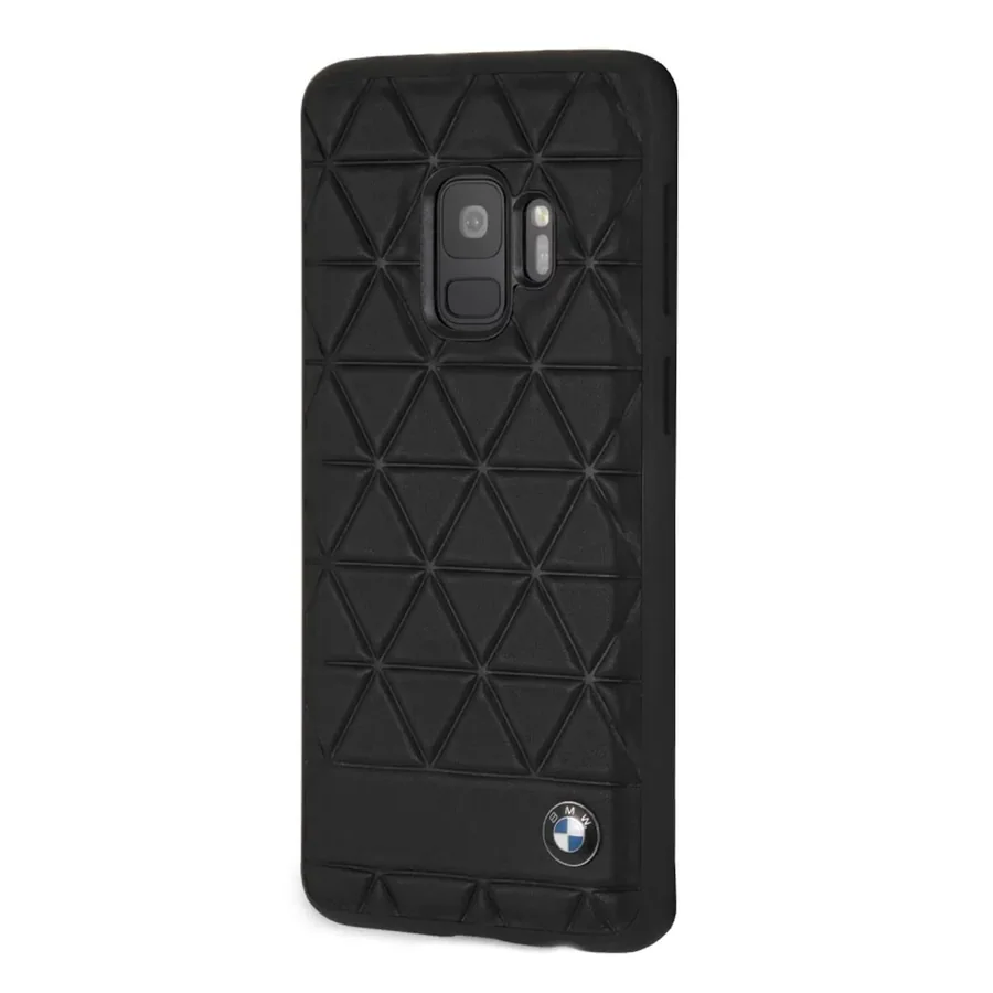 Жесткий чехол из натуральной кожи CG Mobile BMW Hexagon Galaxy S9, черный