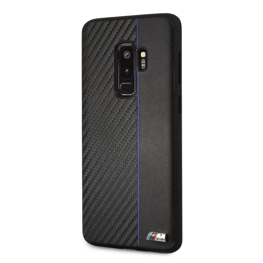CG Mobile BMW M Carbon Navy Stripe Hard Case Galaxy S9+ Black