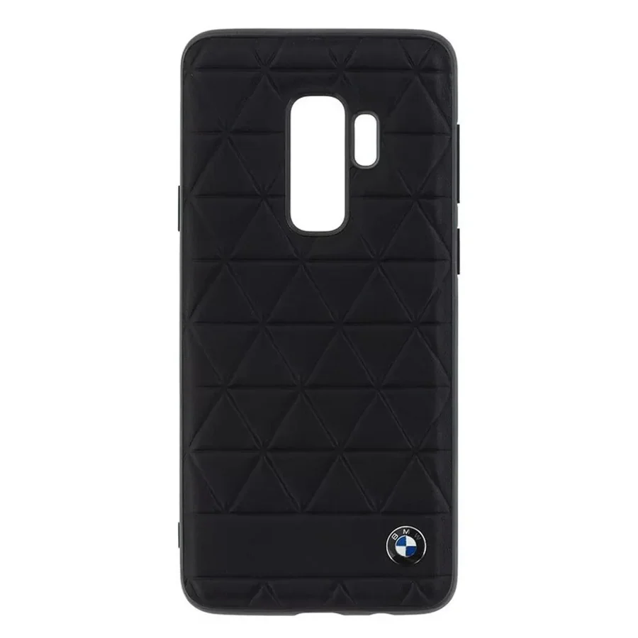 Жесткий чехол из натуральной кожи для Samsung CG Mobile BMW Hexagon Galaxy S9+ черный