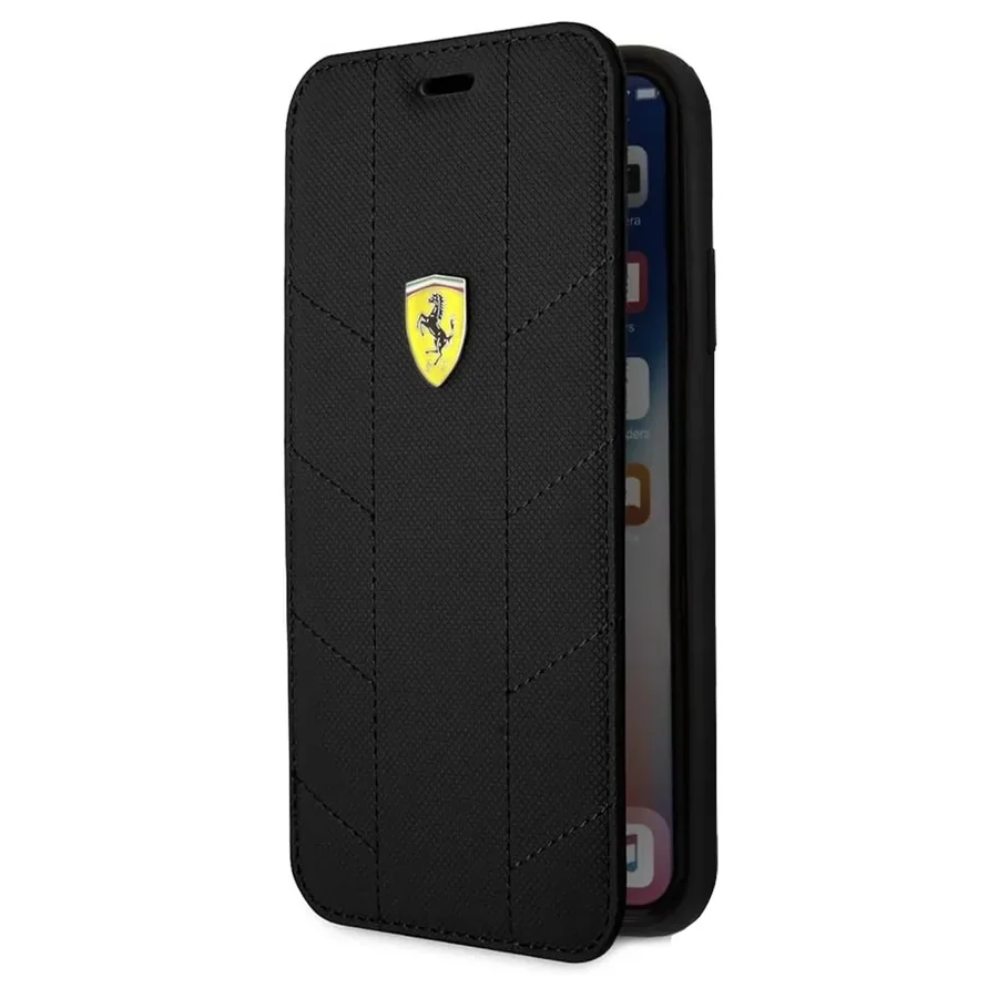 CG Mobile Ferrari Racing Tyres Booktype iPhone X/XS Black