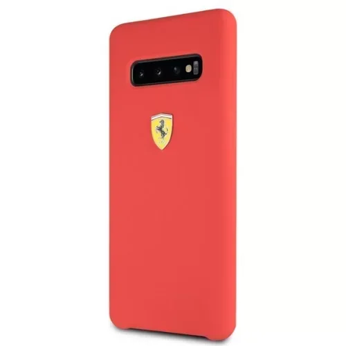 כיסוי סיליקון CG Mobile Ferrari Silicone Galaxy S10 אדום