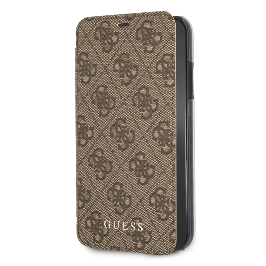 כיסוי ספר CG Mobile GUESS 4G Charms iPhone XR חום