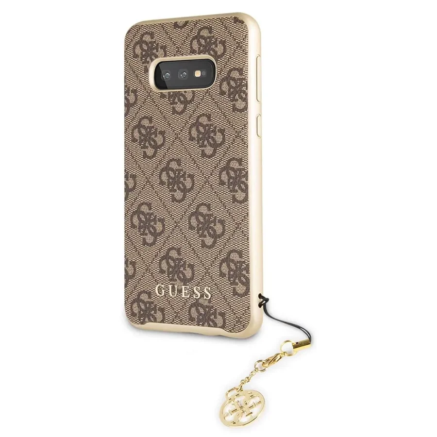 Жесткий чехол CG Mobile GUESS 4G Charms Galaxy S10e, коричневый