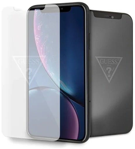 מגן מסך מזכוכית מחוסמת CG Mobile Guess Invisible Logo iPhone XR