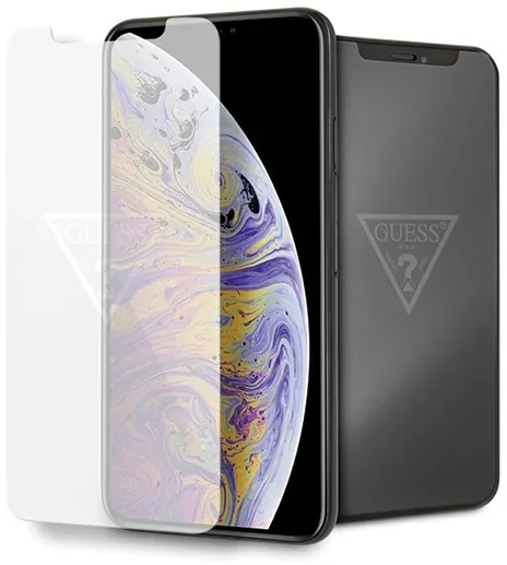 מגן מסך מזכוכית מחוסמת CG Mobile Guess Invisible Logo iPhone XS Max