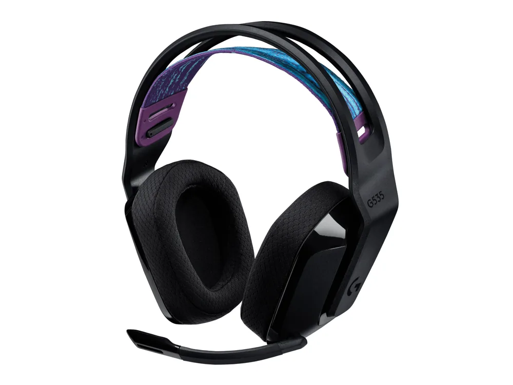 Logitech G535 Lightspeed — אוזניות גיימינג אלחוטיות קלות משקל
