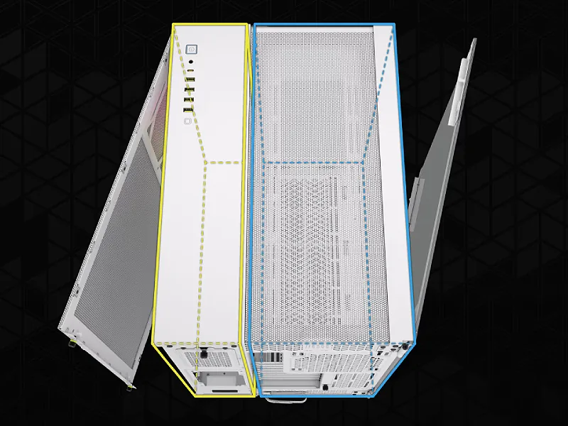 Corsair iCUE LINK 6500X RGB White Case – Additional View