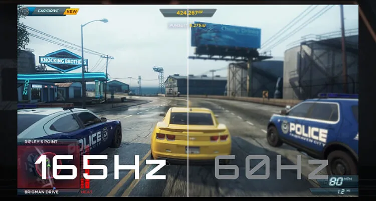 High resolution and refresh rate