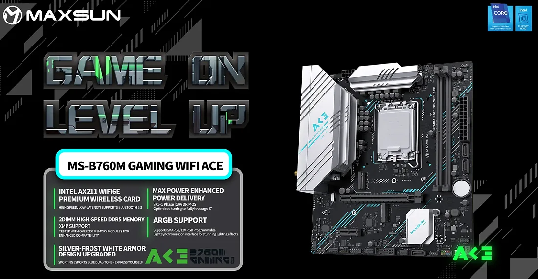 MAXSUN B760M GAMING WIFI ACE