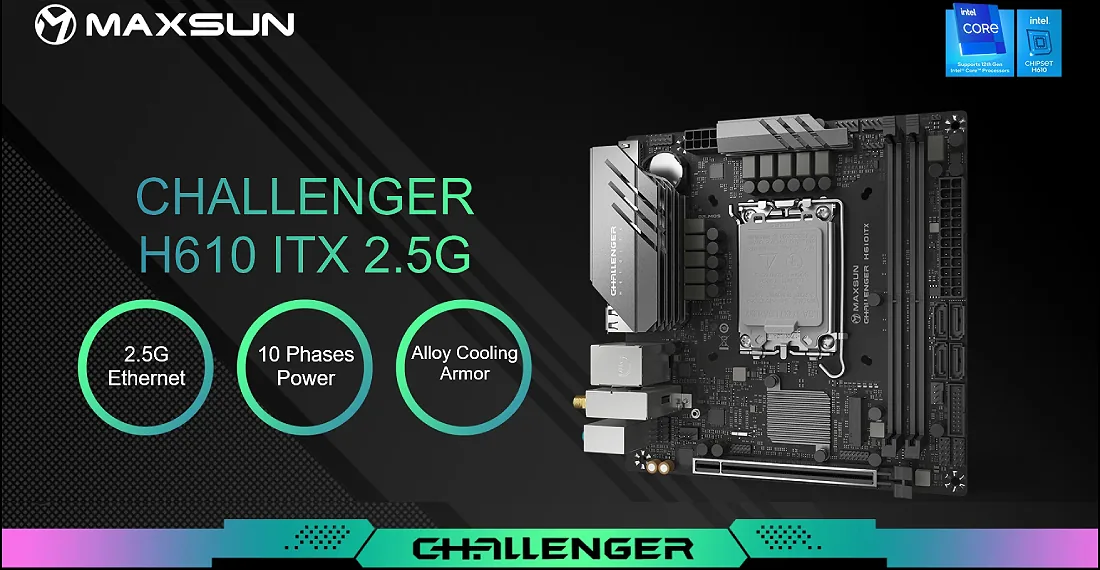 MAXSUN Challenger H610ITX