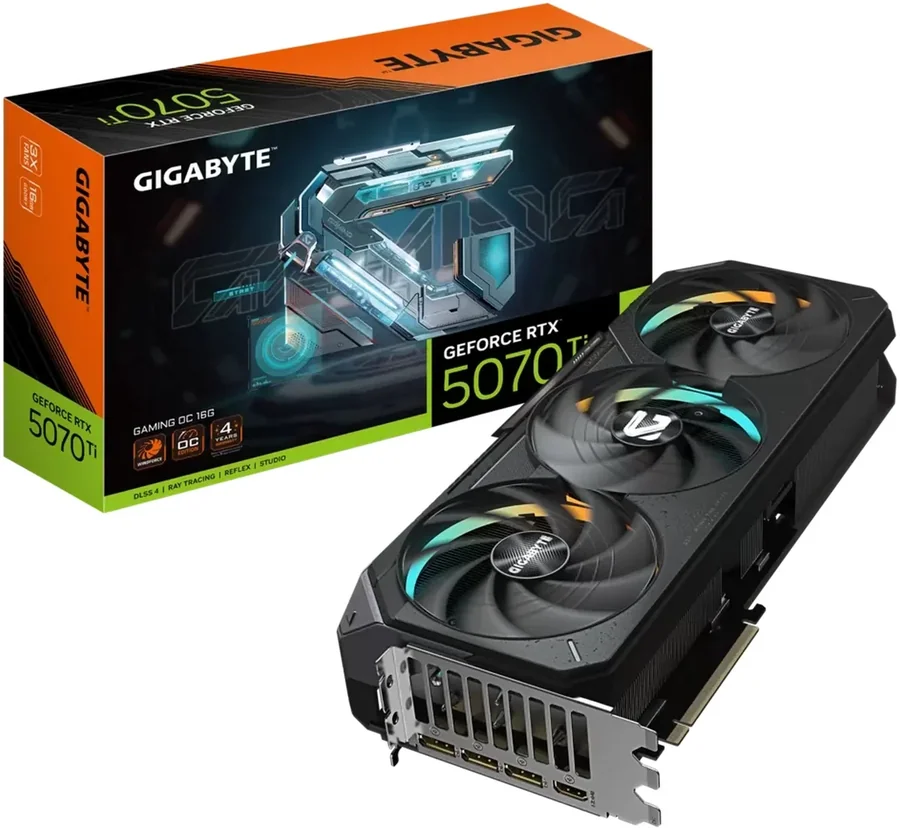 Видеокарта Gigabyte GeForce RTX 5070 Ti GAMING OC 16G