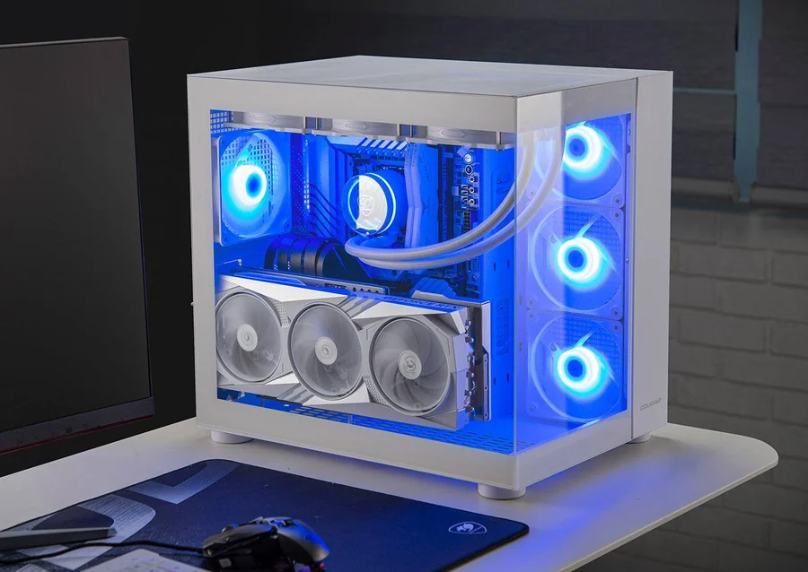 מארז COUGAR FV150 RGB לבן Mid Tower