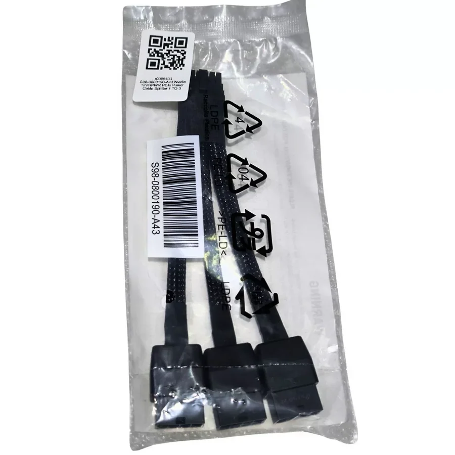 כבל מתח לכרטיס מסך NVIDIA 12VHPWR to 3x PCIe 8-pin Splitter Cable S98-0800190-A43