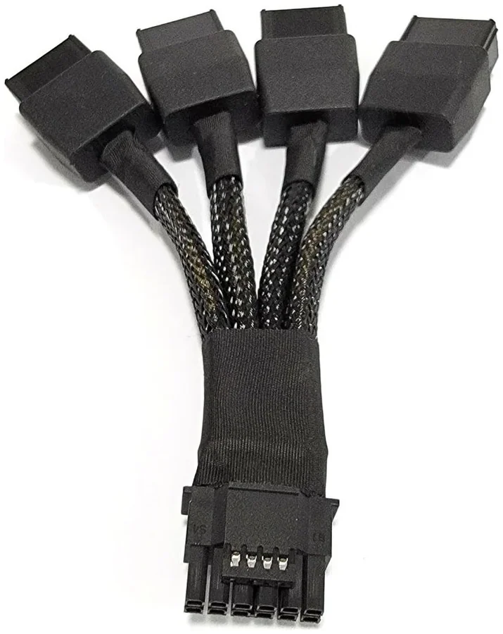 כבל מתאם חשמל לכרטיס מסך 12VHPWR PCIe 5.0 Power Adapter Cable to 4x 8-Pin