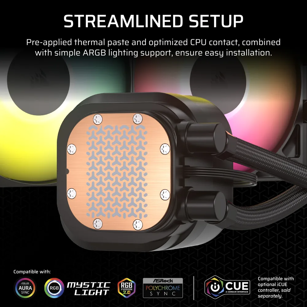 Corsair NAUTILUS 360 RS ARGB Liquid Cooler – Black – Additional Details