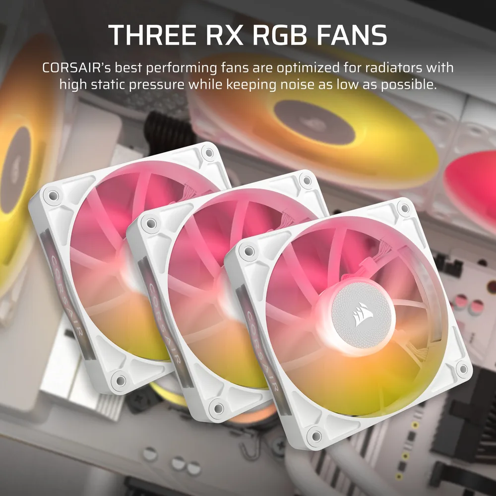 Corsair iCUE LINK TITAN 360 RX RGB Liquid Cooler – White – Additional Details