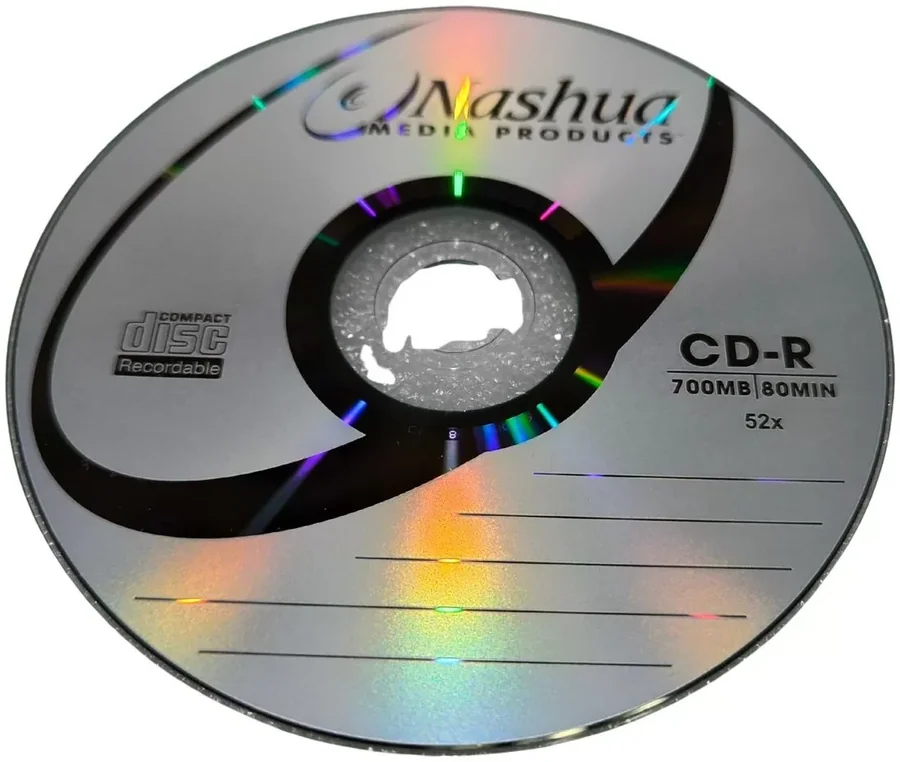 דיסק אחד Nashua CD-R 700MB 80Min 52x