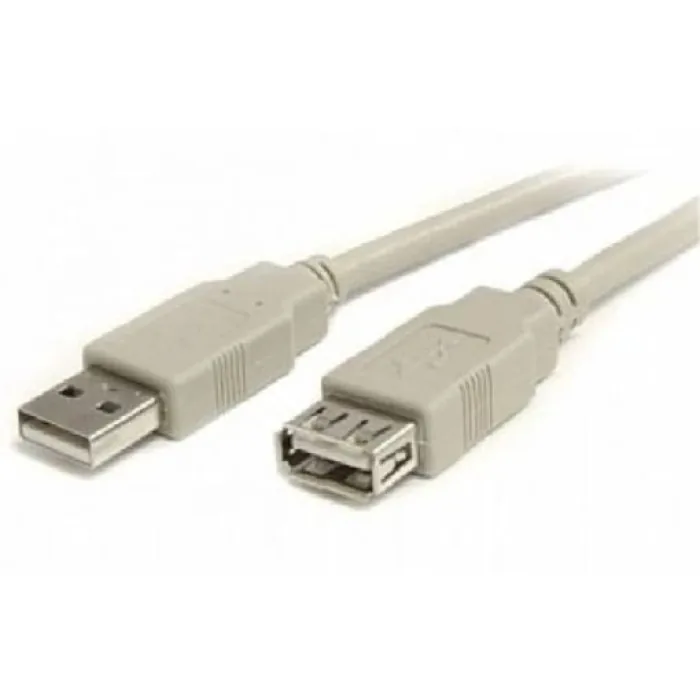 USB 2.0 AM to AF extension cable — WAVE, 1.8 meter, gray