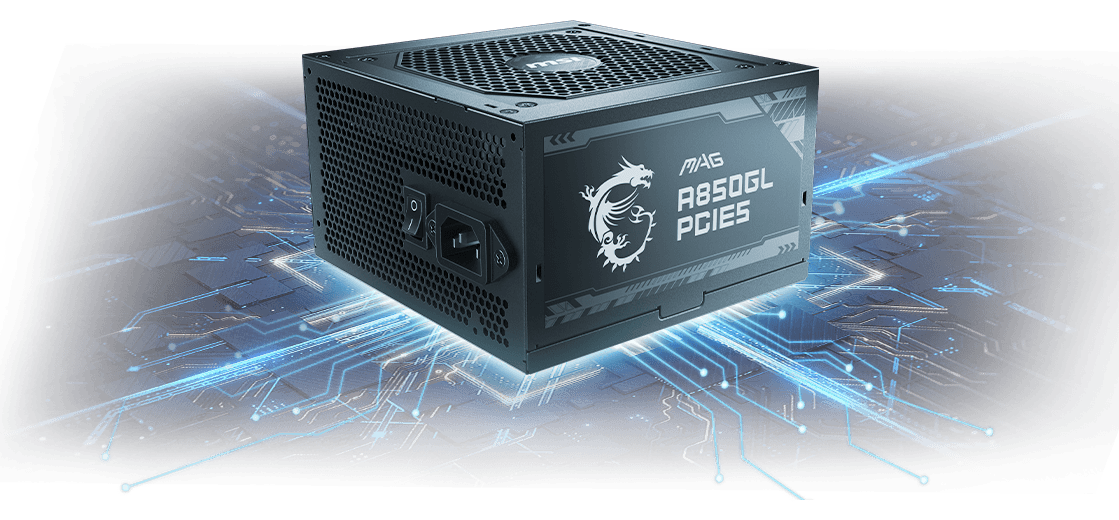 MSI MAG A850GL PCIE5 разъёмы