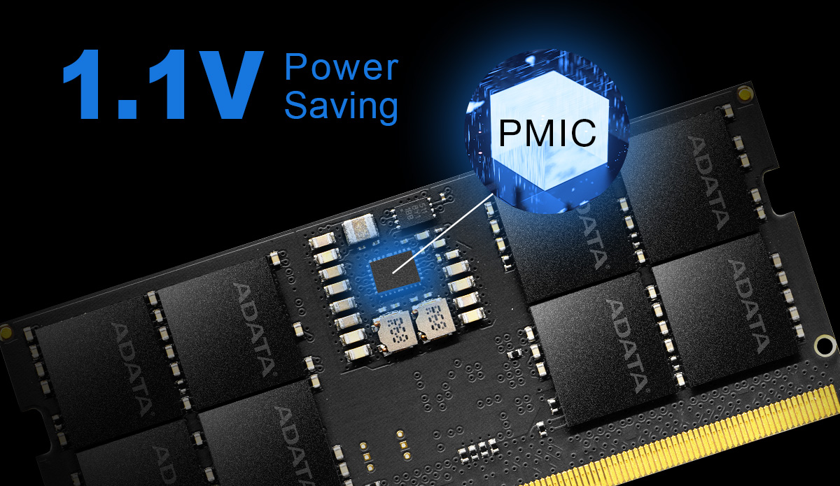 DDR5 with built-in PMIC for stable power