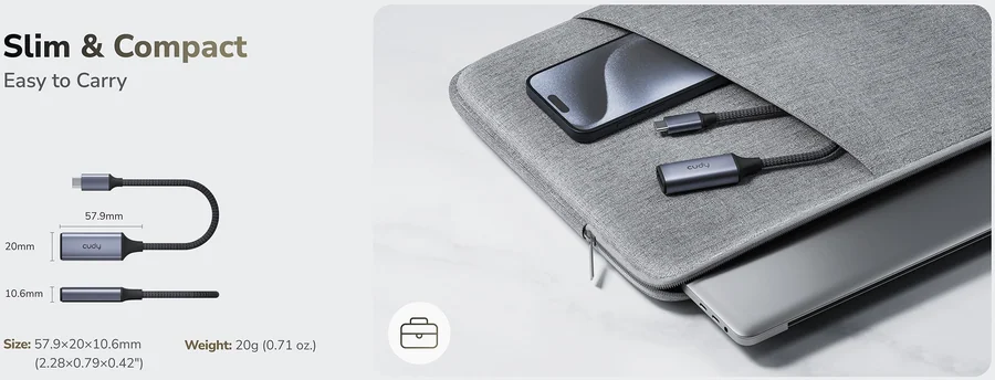 מתאם למסך CUDY Type-C to HDMI