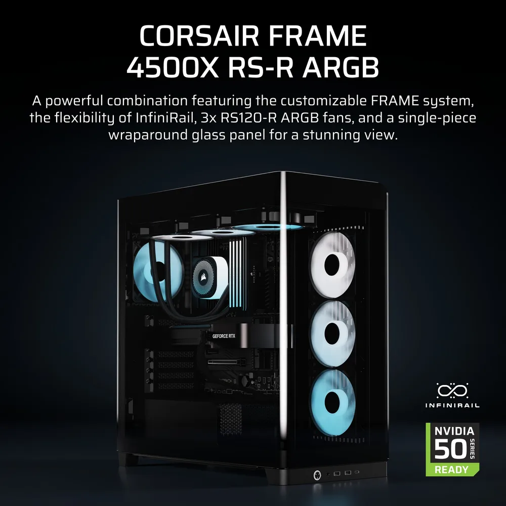 Корпус CORSAIR FRAME 4500X чёрный — дополнительный вид