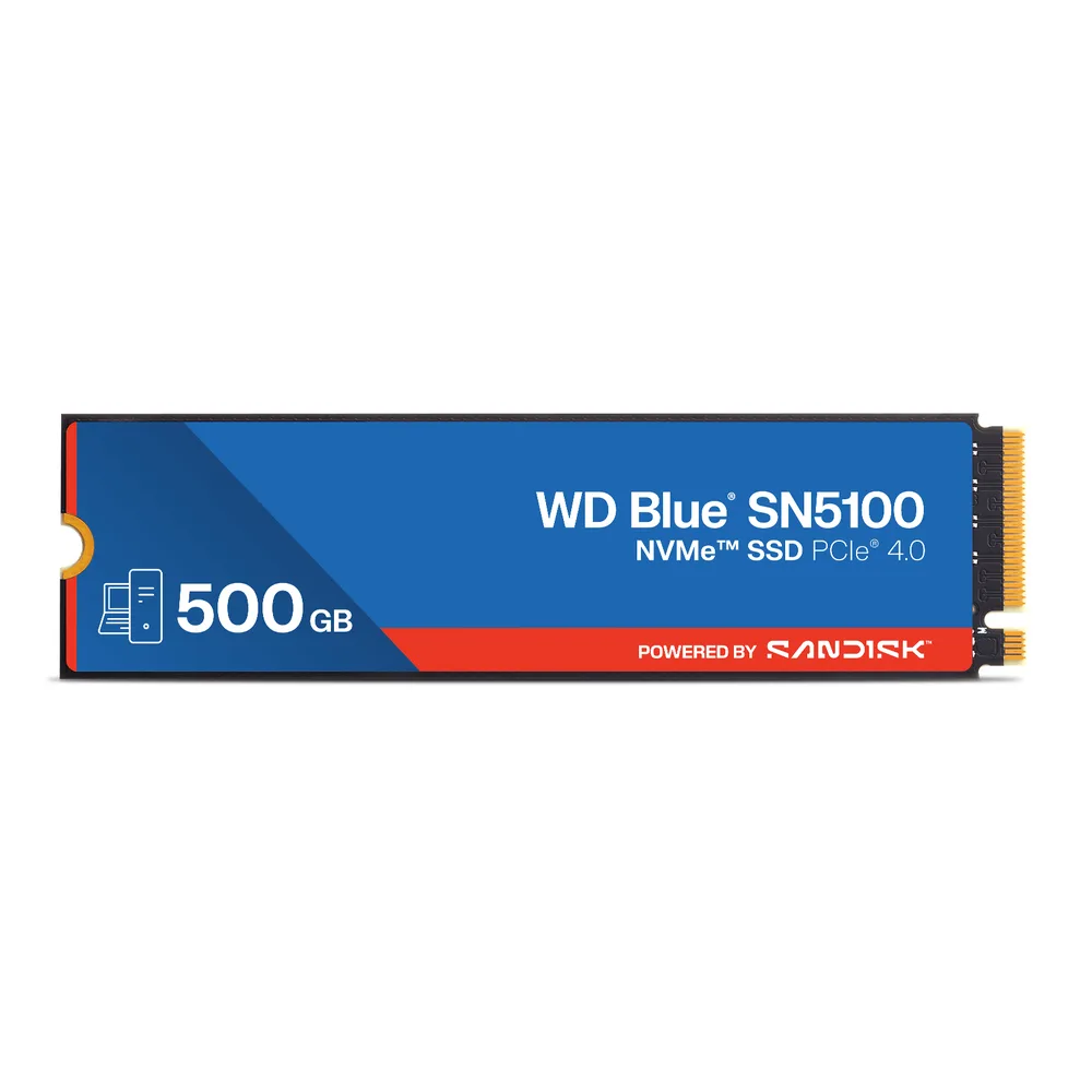 WD Blue SN5100 500GB — Compact and Fast NVMe Drive