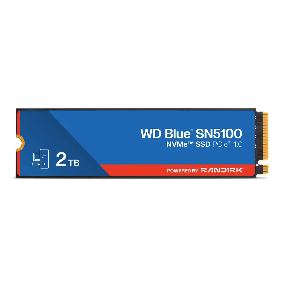 WD Blue SN5100 2TB — быстрый NVMe-накопитель для профессиональной работы