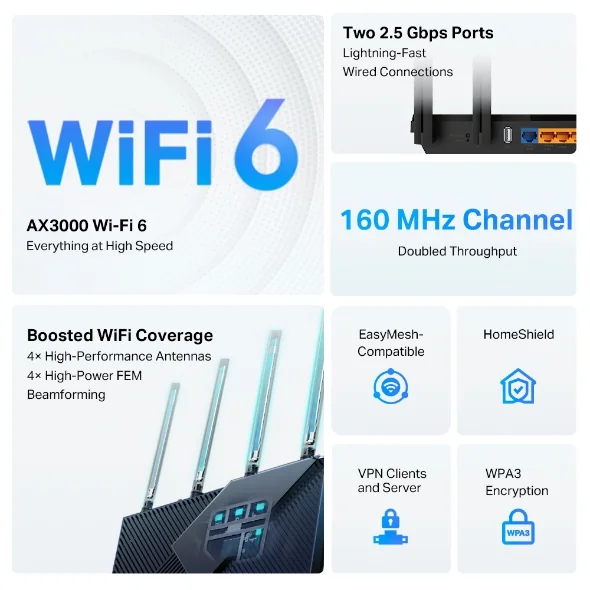 Роутер TP-Link Archer AX55 Pro на столе