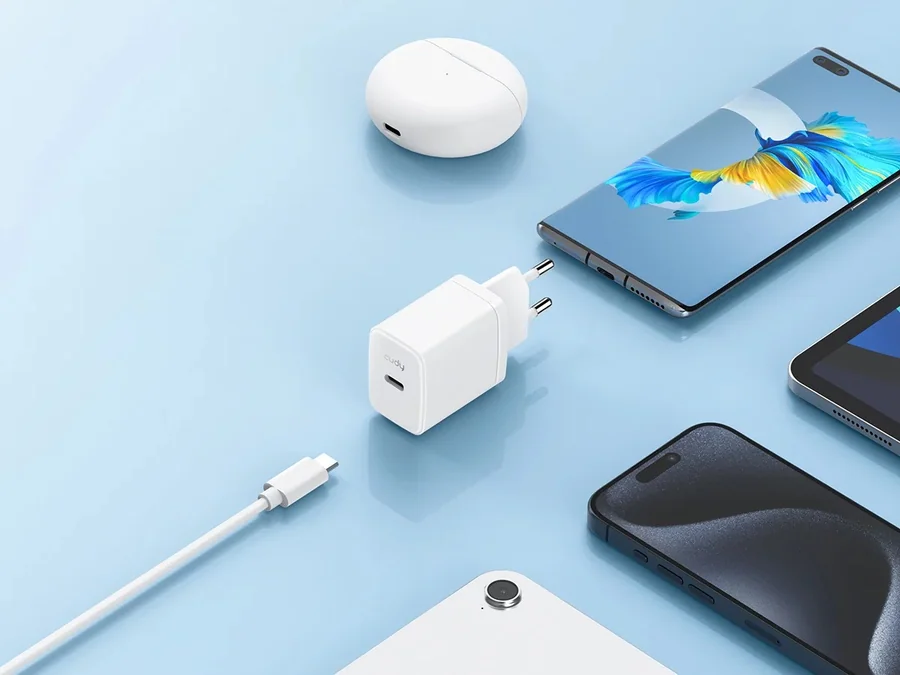 מטען קיר CUDY CH25 25W USB-C GaN Charger EU