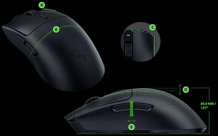 עכבר גיימינג אלחוטי RAZER Viper V3 HyperSpeed