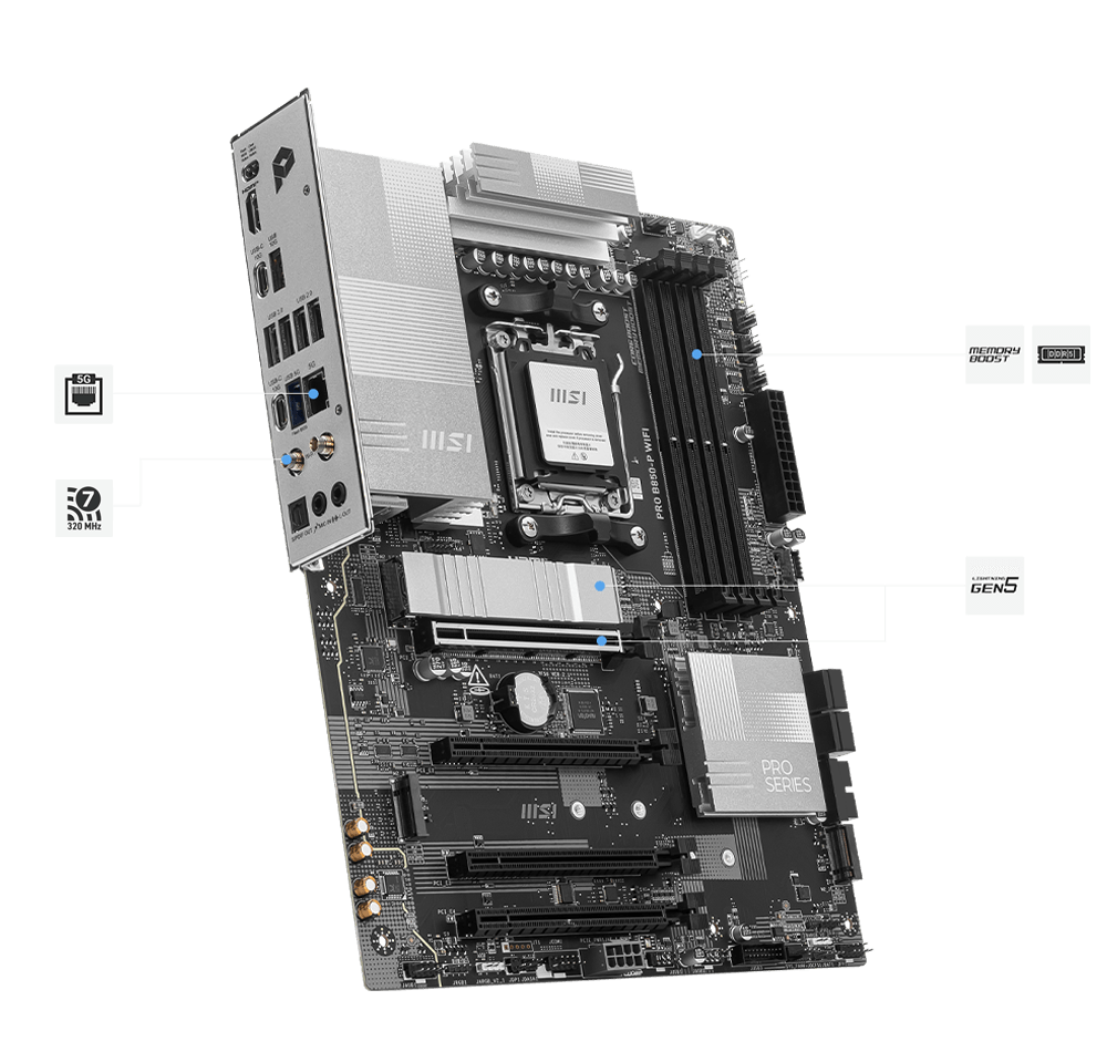 Motherboard layout and features