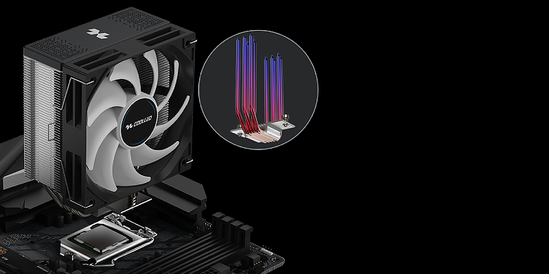 צינורות חום Coolleo B50 ARGB