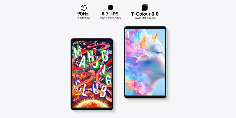 Sharp, color-rich IPS display