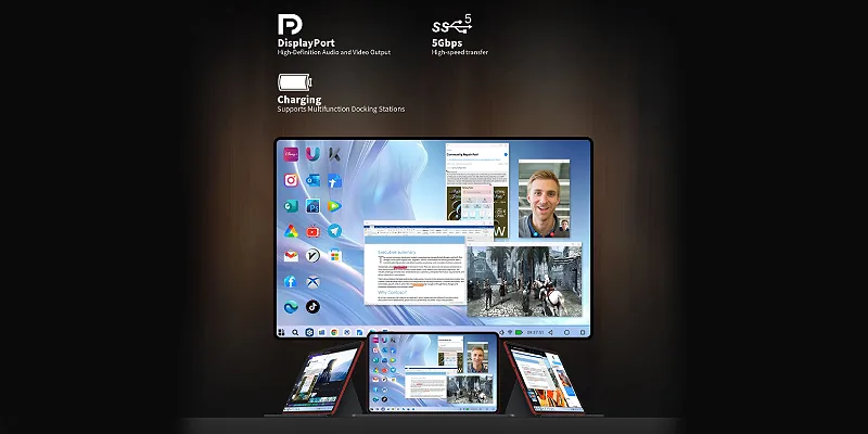 יציאת Type-C למסך חיצוני