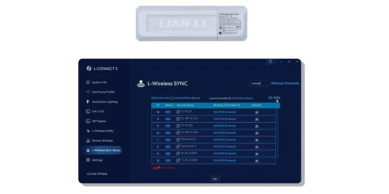 Lian Li UNI FAN CL Wireless 120 mm triple fan kit