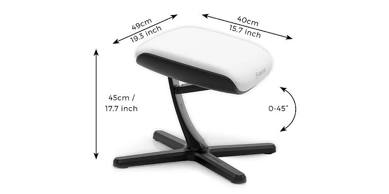 Noblechairs Footrest 2.0 White Edition תמונה 3