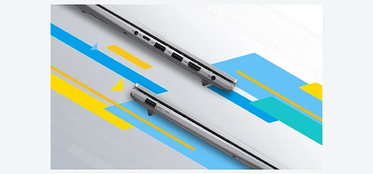 A variety of I/O ports including USB‑C and HDMI