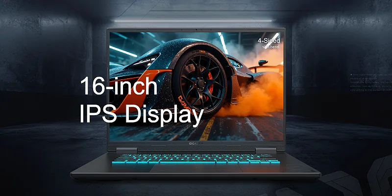 מסך 16״ IPS עם שוליים דקים