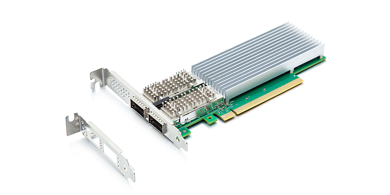 10Gtek E810-100G-2Q-X16, двойной QSFP28